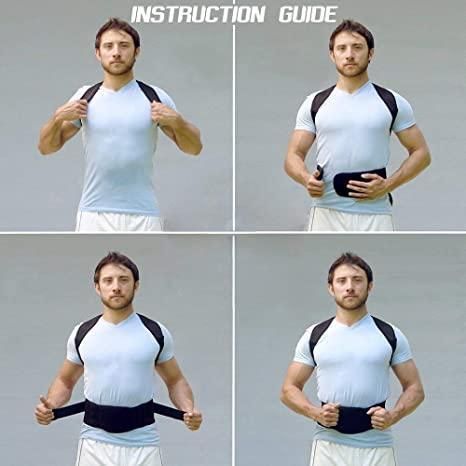 Adjustable Back Posture Corrector/ Slouching Relieve Pain Belt Women Men