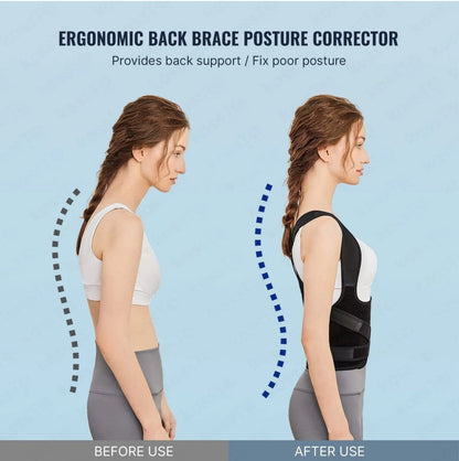 Adjustable Back Posture Corrector/ Slouching Relieve Pain Belt Women Men